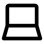 Laptop Open SVG Icon